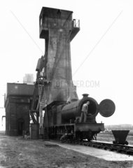 Coaling Tower loading coal into the tender