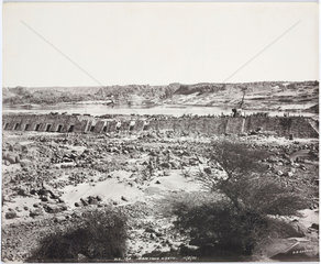 ‘Dam from north’  Aswan  Egypt  February 1901.