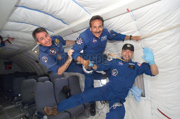 Weightless astronauts  c 2005.