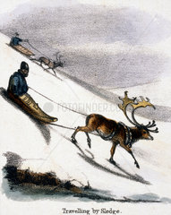 'Travelling by Sledge'  c 1845.