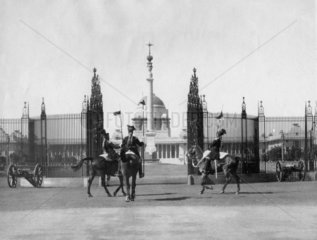 Changing of the guard at the Viceroy's House  Delhi  India  1 March 1932.