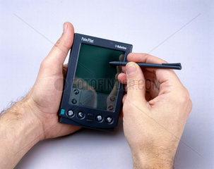 'PalmPilot' palmtop computer  c 1998.