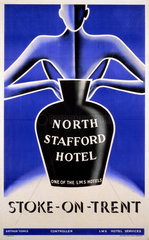 ‘North Stafford Hotel’  LMS poster  1923-1947.