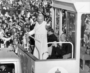 Pope John Paul II in Phoenix Park  Dublin  Ireland  September 1979.
