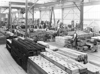 Construction of cattle wagons at Earlestown works  Merseyside  1926.