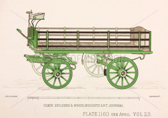 Trade delivery wagon  c 1903.