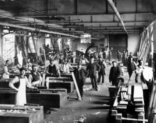 Carpentry workshop at Gateshead Works  Tyne