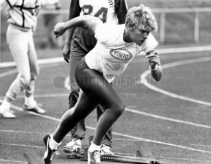 Shirley Strong  British athlete  May 1986.