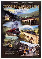 'Settle-Carlisle Line’  Regional Railways poster  1992.