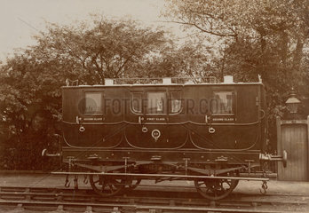 Stockton & Darlington Railway carriage  1875.