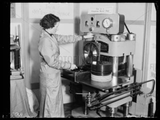 Pressing a record  1932.