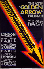 ‘The New Golden Arrow Pullman'  SR poster  1929.