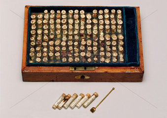 Homeopathic medicine chest  1830-1850.