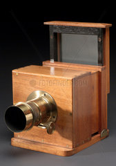 Dry collodion plate camera  c 1860.