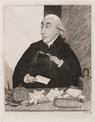 Joseph Black   chemist  lecturing  1787.