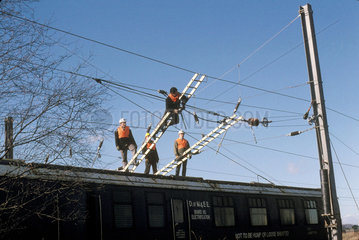 Electrification at Pilmoor  1989.