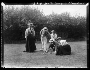 'Incident In Croquet match'  1897.