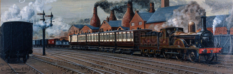 The Manchester Express near Stoke-on-Trent  1885.