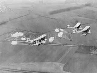 Vickers-Armstrong Vimy IV's dropping parach