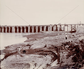 Construction site  Egypt  c 1900.