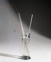 Apparatus to demonstrate Joule's law  19th-20th century.