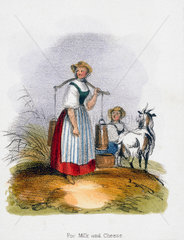 'For Milk and Cheese'  c 1845.
