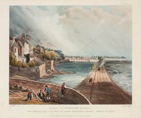 A view of the Dublin & Kingstown Railway from Blackwork  1834.