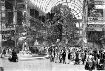 Transept  Great Exhibition  Hyde Park  London  1851.