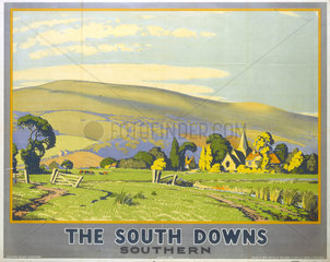 ‘The South Downs’  SR poster  1946.
