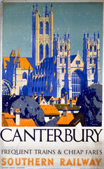 ‘Canterbury’  SR poster  1923-1947.