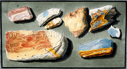Specimens of volcanic material  c 1768.