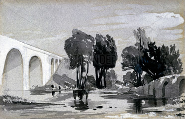 Blythe Viaduct  Hampton in Arden  Warwickshire  c 1838.