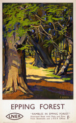 'Epping Forest’  LNER poster  1923-1947.