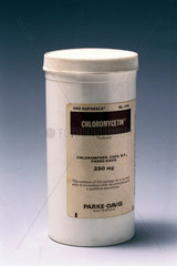 Canister of Chloromycetin capsules  1972.