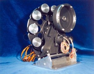 Filter wheels of spectrometer for the Hubble Telescope  1980s.