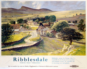 ‘Ribblesdale’  BR(LMR) poster  1948-1965.