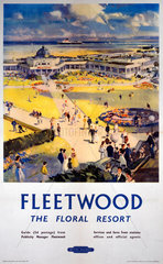 ‘Fleetwood - The Floral Resort’  BR (LMR) poster  1948-1965.