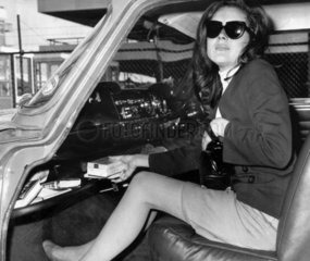 Diana Rigg in a mini-skirt  June 1967.