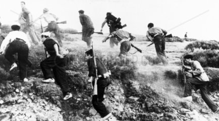Republican soldiers in the Spanish Civil War.