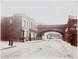 ‘Great Eastern Railway Bridge over Horseferry Branch Road’  London  1906.