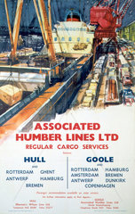 ‘Associated Humber Lines'  BR poster  1961.