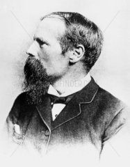 Benjamin Baker  British civil engineer and designer of the Forth Bridge  c 1885.