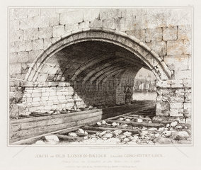 Old London Bridge  1831.