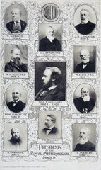 Former presidents of the Royal Meteorological Society  1900.