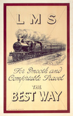‘The Best Way'  LMS poster  c 1920s.