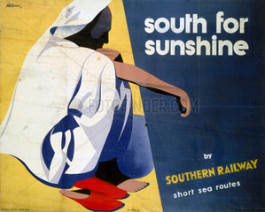 ‘South for Sunshine’  SR poster  1933.