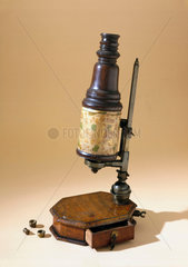 Marshall compound microscope  c 1710.