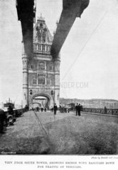 Tower Bridge  London  1894.