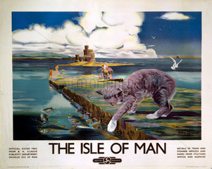 ‘The Isle of Man’  BR (LMR) poster  1950.