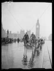 Penny Farthing cyclists  1938.
